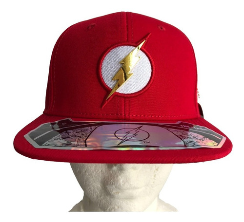 Gorra Original Dc Comics The Flash Logo Metalico  Oro V Colo