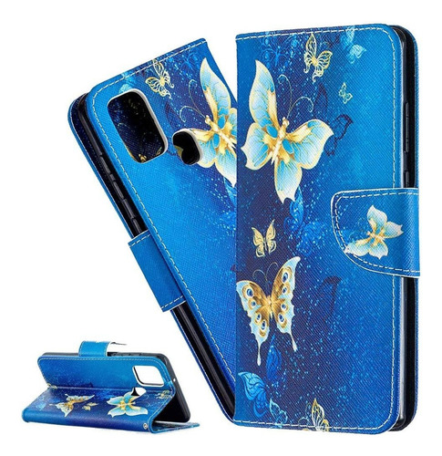 Para Galaxy A21s Funda Elegante Niñas Mujeres Linda Cartera