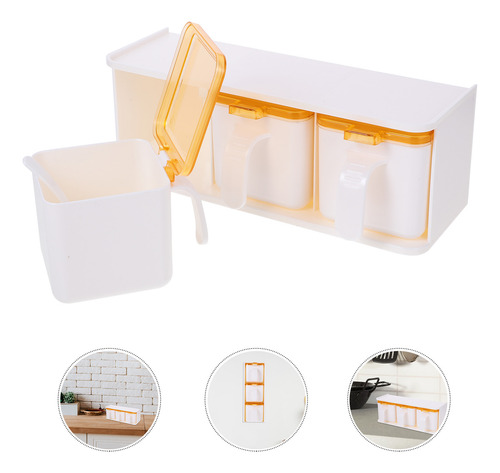 Caja De Condimentos Montada En La Pared Sin Perforaciones