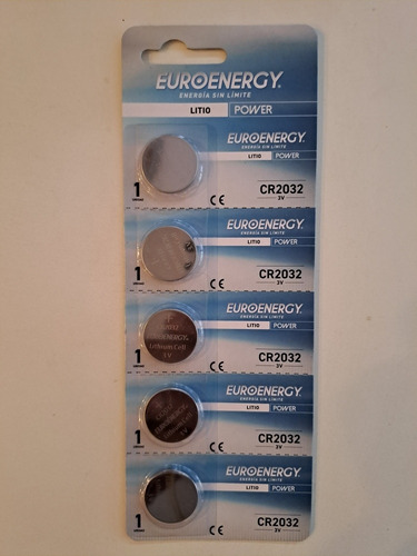 Imagen 7 de 8 de Pila Batería Lithium Cr 2032 Pack De 5 Unidades 3 V