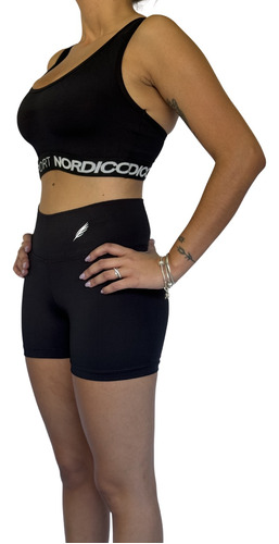 Conjunto Deportivo Short Y Top Elastico Lycra Lisa Running