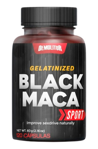 Maca Negra Demolitor Black Maca Gelatinized Sport 120 Caps