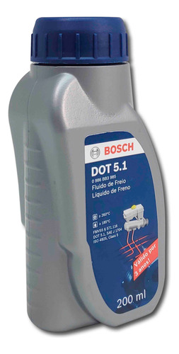 Liga Liquido Fluido Freno Dot 5.1 Original Bosch 200ml