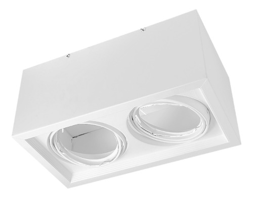 Plafon Apto Led Aplicar Cardanico C/ 2 Lamparas Ar111 11w