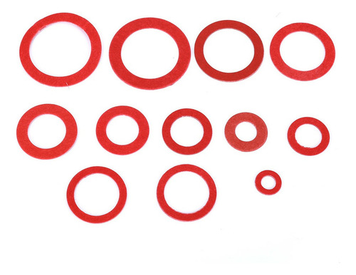 P 600 Unids Rojo Arandela De Fibra Vulcanizada Junta