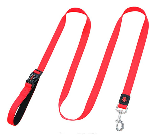 Correa De Perro Doco Hands Free 6ft Talla M Rojo 1.8cm