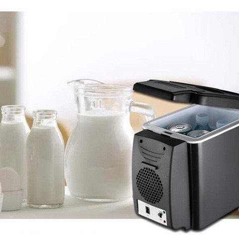 6l Negro Mini Refrigerador De Coche Refrigerador Congelador