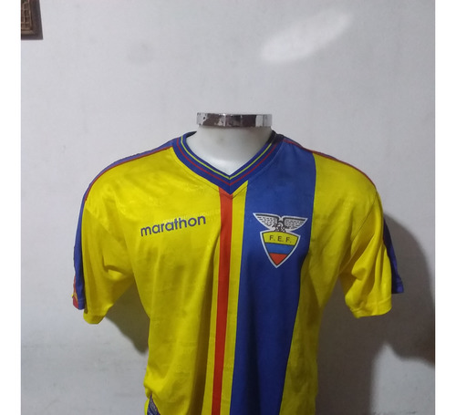 Camiseta Seleccion Ecuador Titular 1998 Marathon Legitima