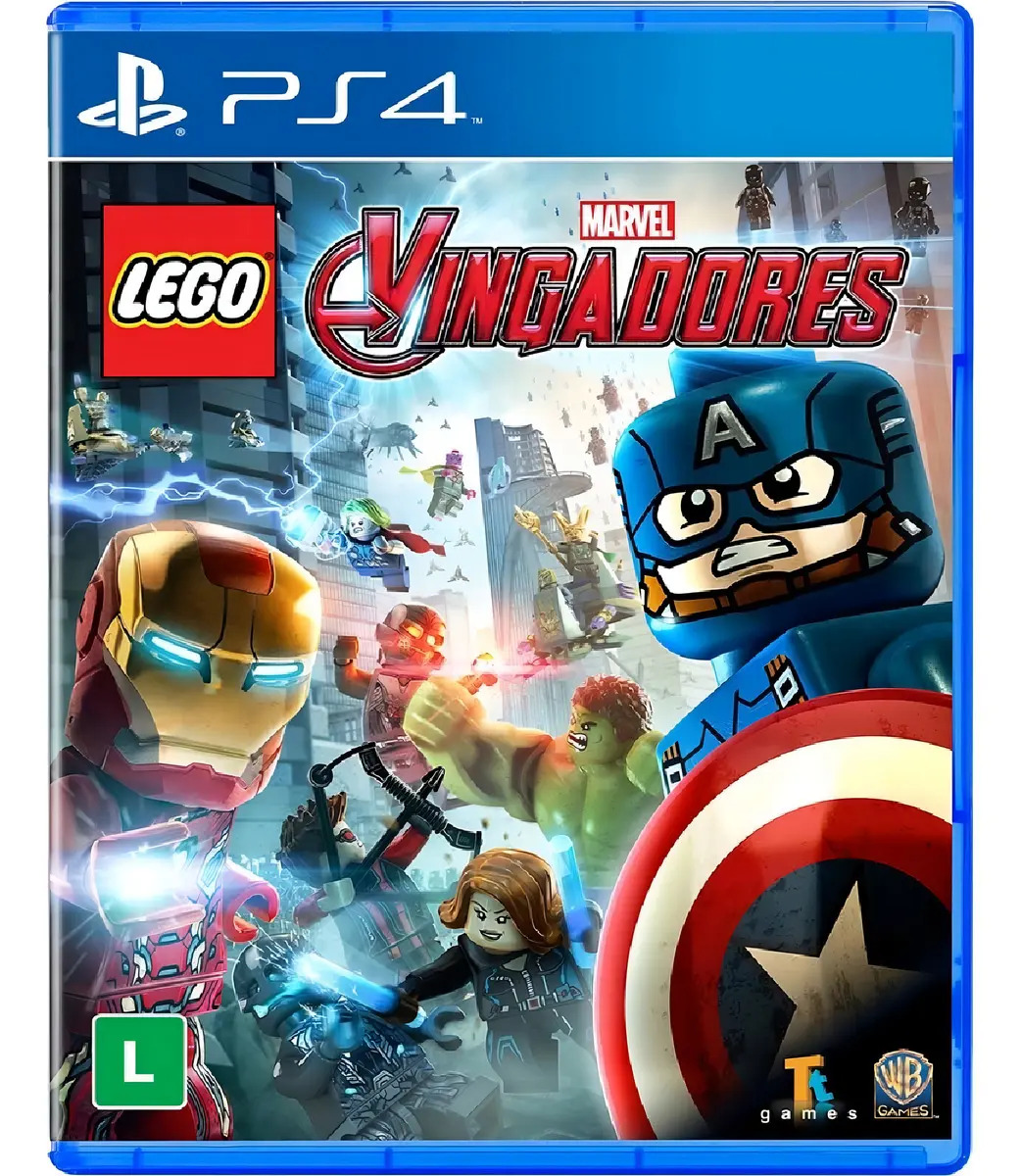 Jogo Lego Marvel Vingadores Ps4 Midia Fisica Wb Games