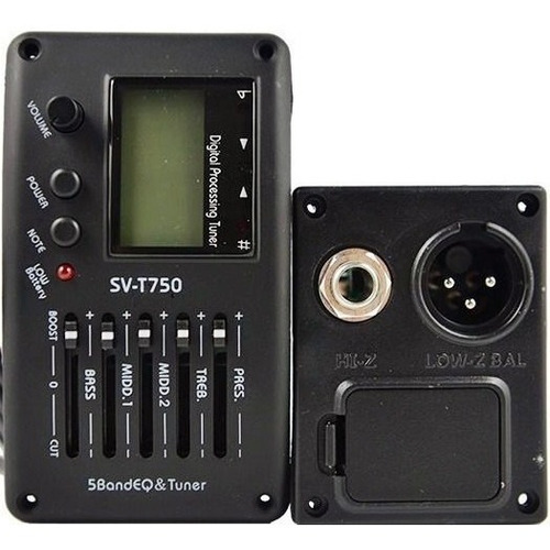 Captador Eq 5 Bandas Sv-t750 Violão Strinberg Wholf Michael