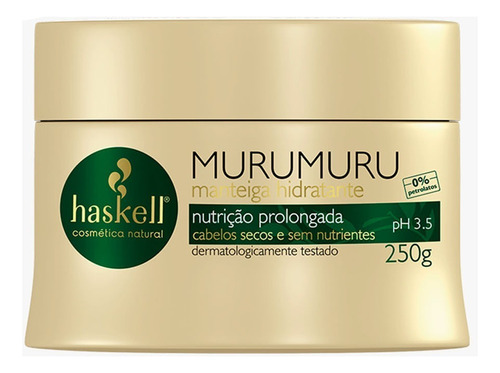 Haskell Murumuru Máscara 250g Nutrição Prolongada Nf