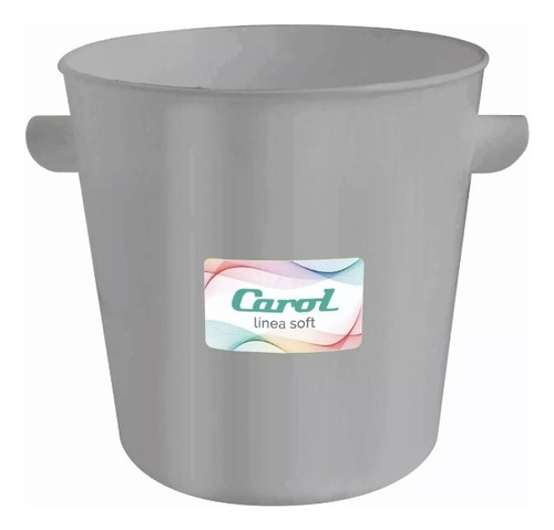 Frapera Hielera Balde Hielo Plástico 15 Cm Carol Gris Fusion