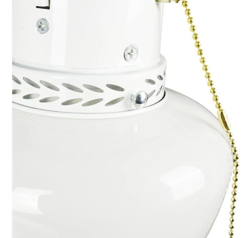 Ventilador de techo Littleton 112044 blanco con 4 aspas color blanco y roble blanqueado de mdf, 42" de diámetro 120 V