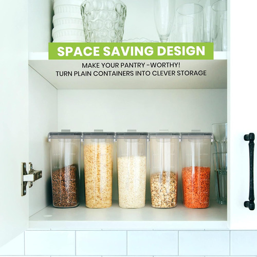 Contenedores Airtight Para Organización De Alacena, Pack De