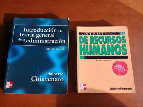 Libros De Administración Y Recursos. Idalberto Chiavenato.