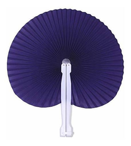 Imagen 1 de 4 de Bestage 20 Pack Folding Abanicos De Mano Papel Royal Purple 