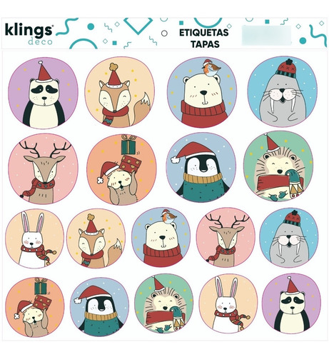 Imagen 7 de 10 de Etiquetas Para Frascos Navidad Infantiles Niños Felicidades