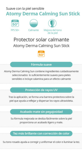 Atomy Sun Stick Protector Solar En Barra I Rayos Uv Fps 50
