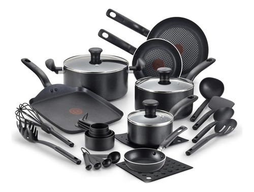 T-fal Initiative Batería Cocina De 20 Pieza Antiadherente