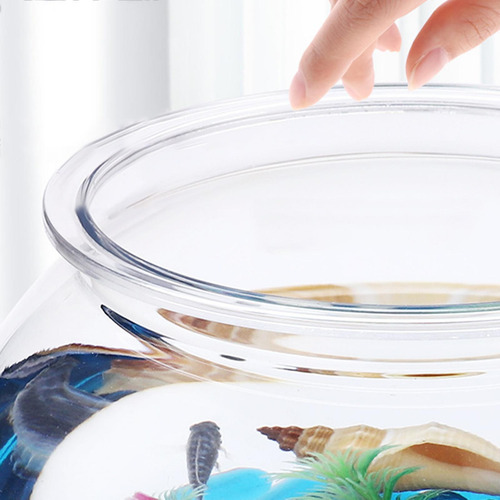 Tanque De Peces Diy Florero Redondo Transparente Para El
