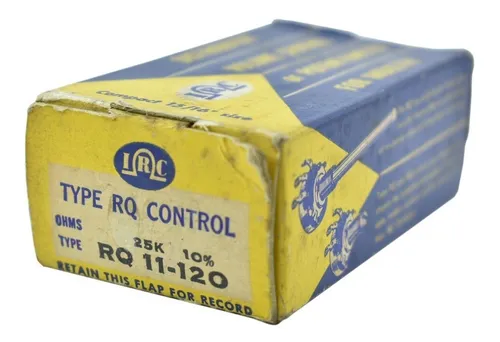 Potenciómetro Lineal 25k Ohm Eje Corto Irc Rq 11-120 Carbón