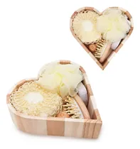 Comprar Set Baño Spa Relajante Cuidado Higiene Recipiente De Madera