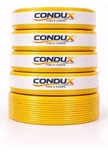 Cabo Flexivel 4mm Unipolar Com 100 Metros Condux 750v