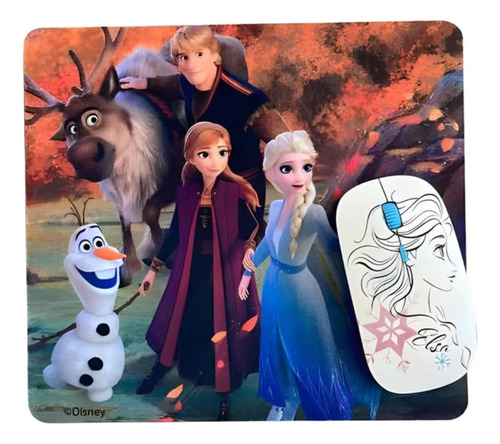 Kit Mouse Inalambrico + Padmouse Disney Frozen - Revogames