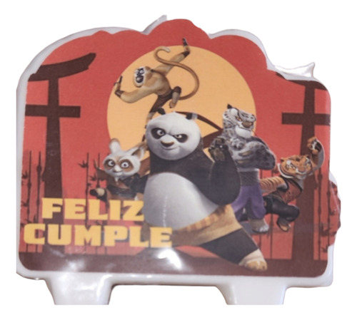 Vela Kung Fu Panda Para Cotillón Cumpleaños 