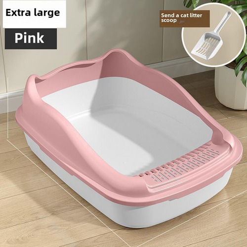 Caja De Arena Para Gatos Con Lados Altos, Suministros Para