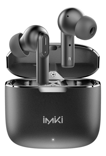 Imiki Mt2 Audífonos Inalámbricos Dual Micrófono Bt5.3 Con Dual Micrófono Enc Deportivos Auriculares In-ear Earbuds Carga Rápida Con Reducción De Ruido Compatible Con iPhone Y Android Metal Caja Negro