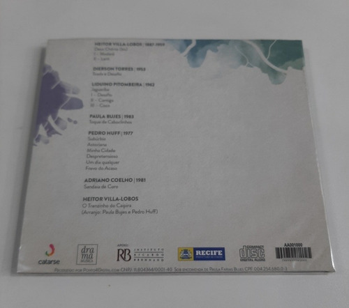 Cd - Paula Bujes E Pedro Huff - ( Afluências ) - Digipack