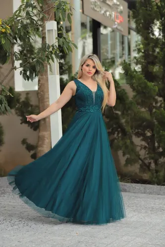 Vestido de festa madrinha longo 2025