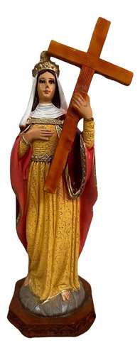 Virgen Santa Elena De Casia Resina Fina Religiosa Artesanía