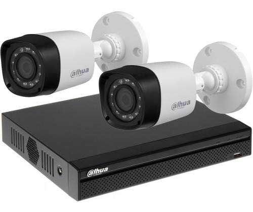 Kit Seguridad Dahua Dvr 4 Ch + 2 Camaras Exterior 2mp M3k