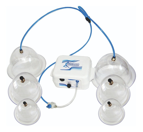 Imagen 6 de 6 de Vacumterapia 6 Copas Para Gluteos Busto Abdomen Vitaltronic