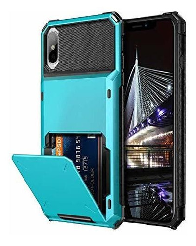 Caso Vofolen Para iPhone XS Max Case Wallet Id Slot V7qg1