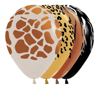 Globo R12 Animales Impresos Sempertex X50