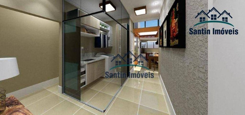 Imagem 22 de 23 de Cobertura Com Elevador, 02 Quartos, (01 Suíte ) Quintal , Lavabo, 02 Vagas Cobertas À Venda, 89 M² - Campestre - Santo André/sp - Co0731