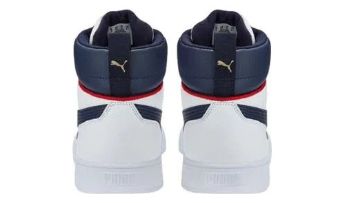Imagen 3 de 4 de Tenis Puma Caven Mid Caballero Blanco/azul Mod.38584303 Orig