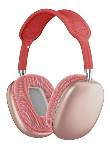 Auriculares inalámbricos Bluetooth Max P9 Air con micrófono recargable, color rojo