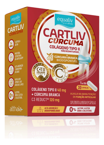 Cartliv Curcuma Colageno Tipo Ii Equaliv 30 Capsulas