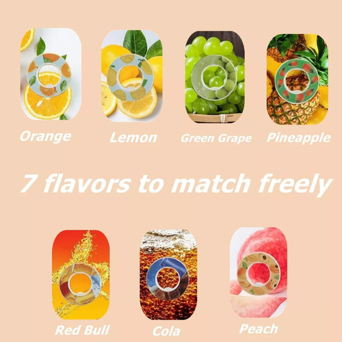 21 Anillos Divertidos De Frutas Para Air Up Botella