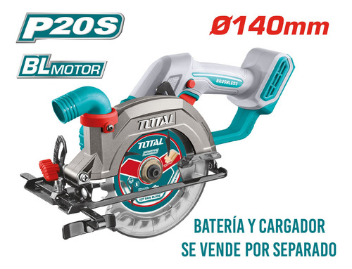Sierra Circular Total Tsli1402 20v Turquesa 140mm
