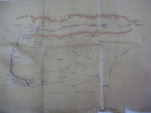 Mercurio Peruano: Viejo Impreso Mapa Chimbote  Peru L92