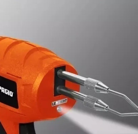 Imagen 3 de 7 de Soldador Pistola Estaño Dowen Pagio 100w Maletin Led 9993509