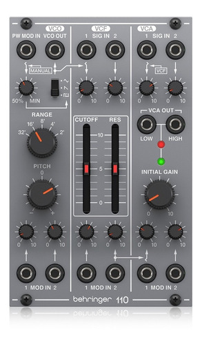 Modulo Behringer 110 Vco/vcf/vca Para Eurorack De 16 Hp