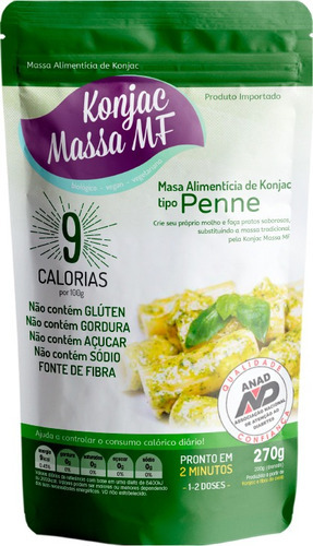 Kit 2x: Massa Konjac Tipo Penne 270g