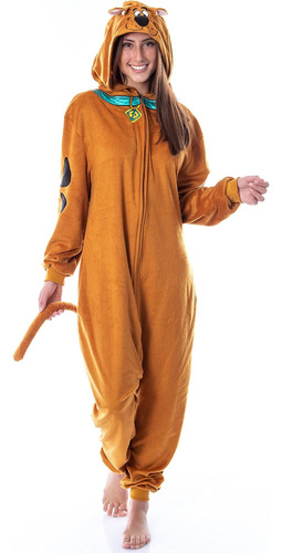 Intimo Scooby-doo Disfraz Con Capucha Para Hombre Pijama De