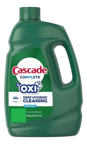 Detergente Cascade Gel Y Oxi Para Lavavajillas, 125 Fl. Oz